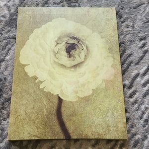 Printed Flower Painting in Sepia 16"x12" on Canvas